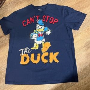 Disney “Can’t stop the Duck” royal blue tshirt